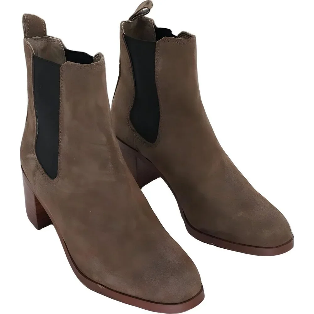 Steve Madden Rhiannon Women's Suede Chelsea Boot Brown Size 8 - Picture 4 of 6